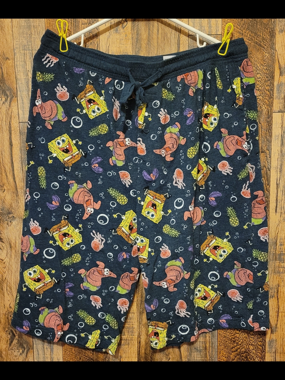 SpongeBob SquarePants Navy Graphic Men’s Lounge Shorts